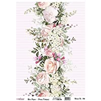 Cadence Papel de Arroz Collage Flores Cenefa 30x41cm